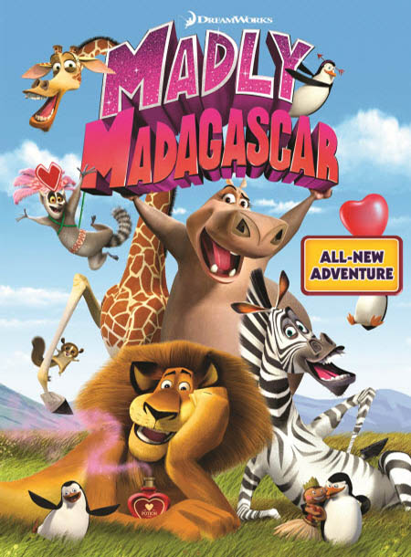  دانلود انیمیشن ولنتاین در ماداگاسکار Madly Madagascar 2013 دوبله فارسی